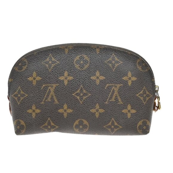 LOUIS VUITTON Pochette Cosmetic Pouch Bag Monogram Leather BN - Picture 3 of 15